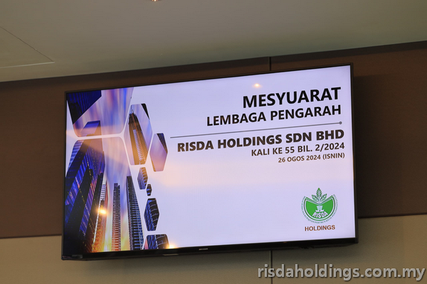 You are currently viewing Mesyuarat Ahli Lembaga Pengarah RISDA Holdings Sdn Bhd Kali Ke 55 Bil 2/2024